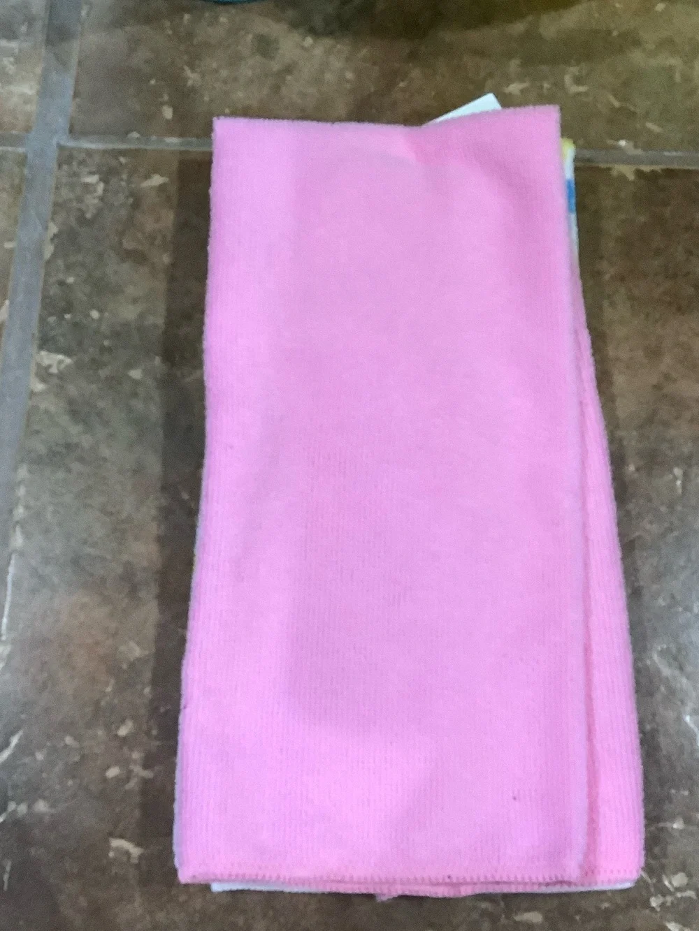 Spring Bunny Kitchen Towel with two Plastic Baskets